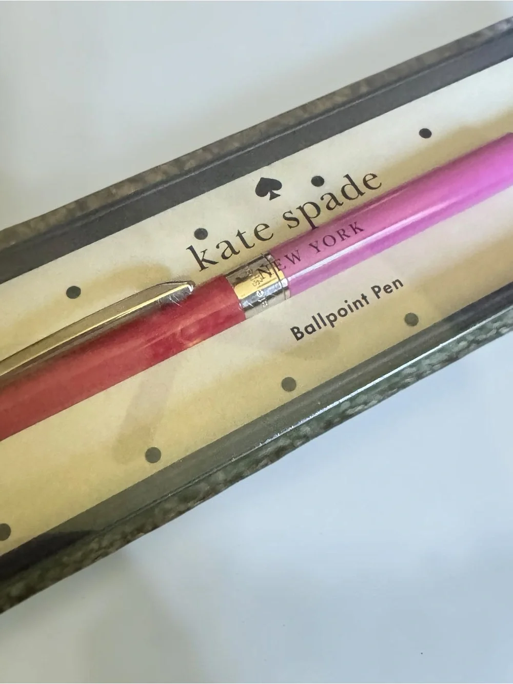 kate spade Two-Tone Pink Ballpoint Pen